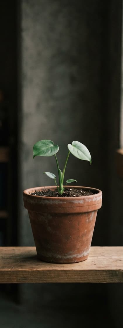 A plant, before